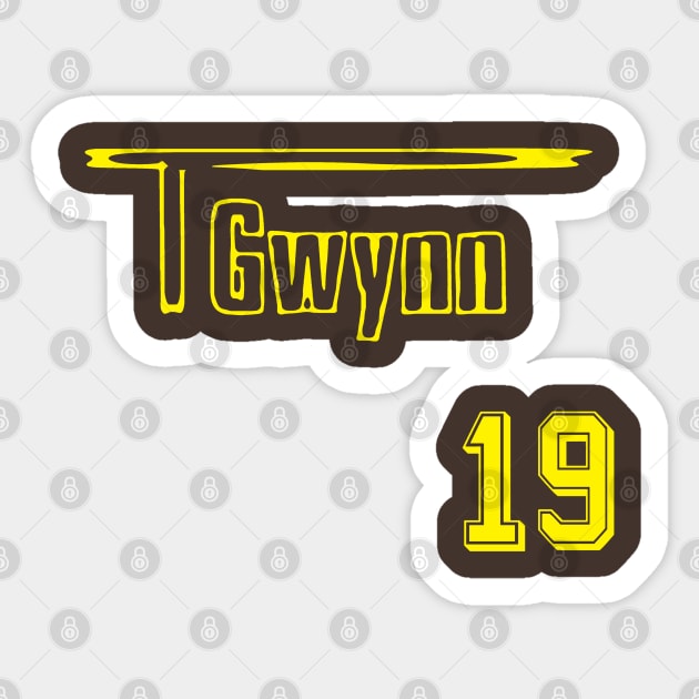 Tony Gwynn Sticker by Pastime Pros